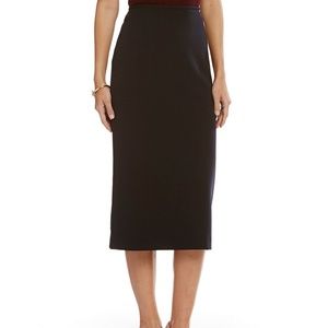 Preston and York Black Side Slit Pencil Skirt